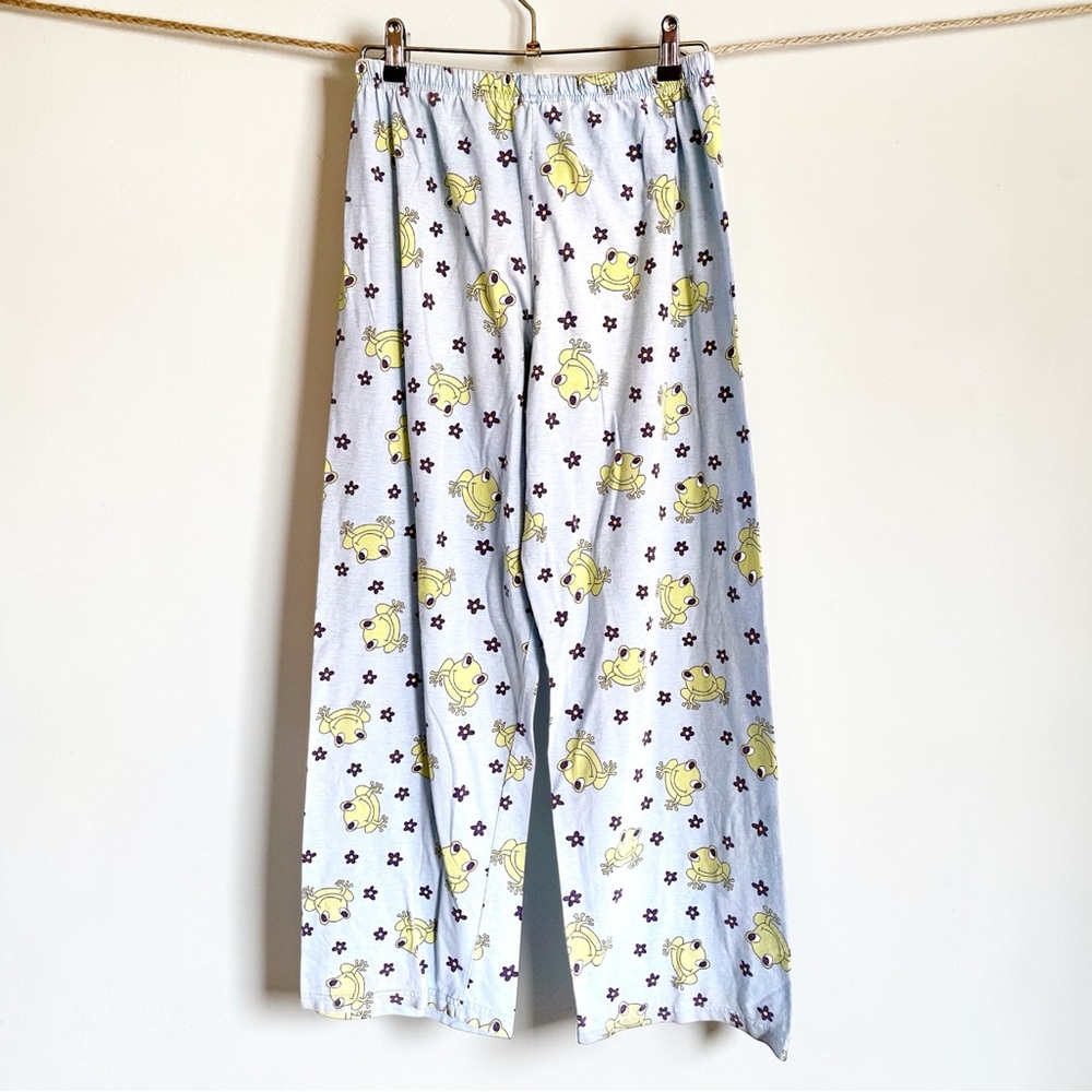 Vintage Frog Print Pajama Pants - Picture 3 of 5
